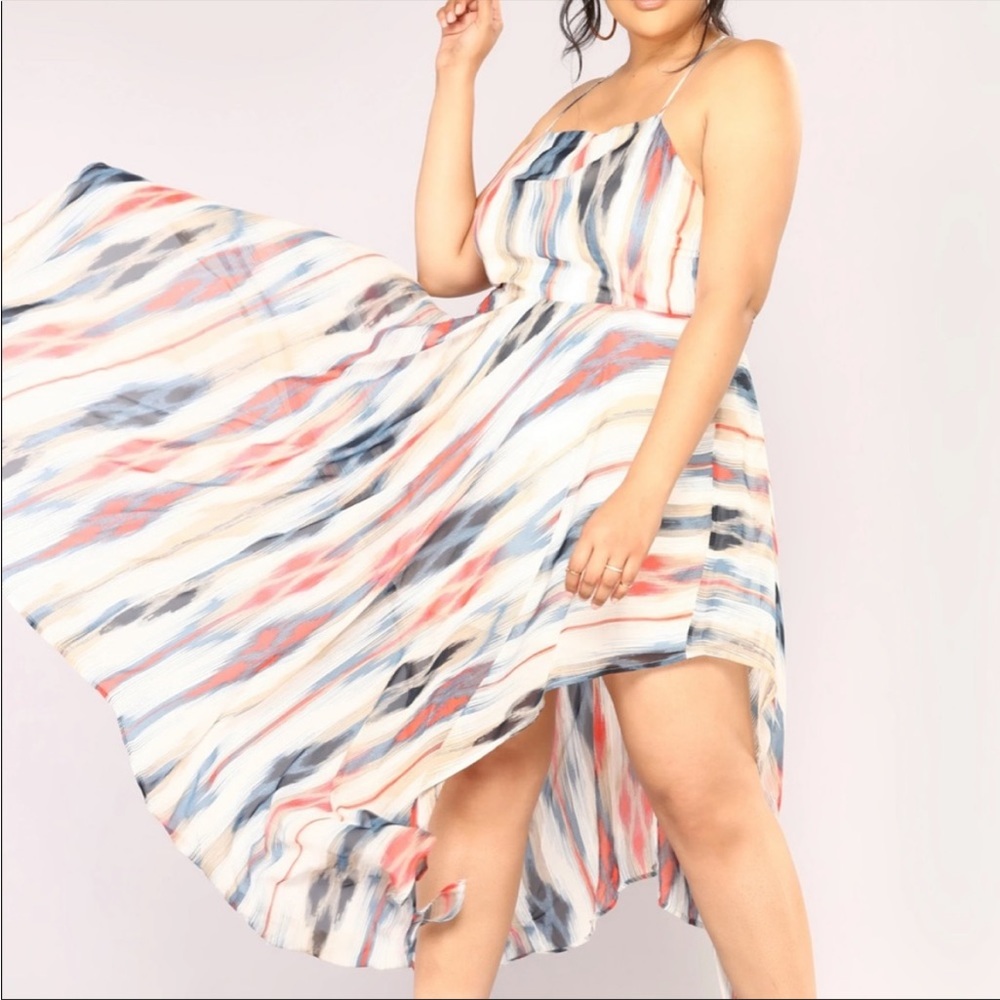 NWT Fashion Nova Feels Like Destiny Maxi Dress Sz L